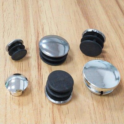 Aluminum Pipe End Caps Round AL Bronze Decorative End Cap