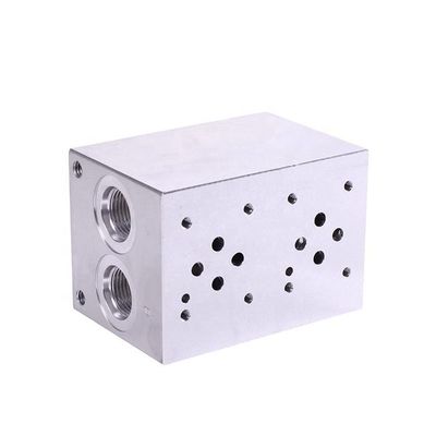 NG10 Studded Hydraulic Block Manifold AL 6082 AL 7075 Material