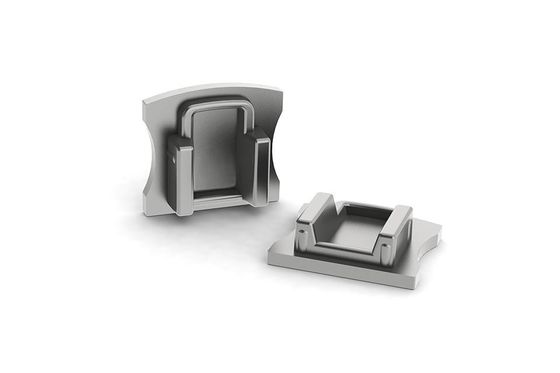 ODM Closed Aluminum End Cover 17mm*15mm Fitness Equipment Surface Mounting