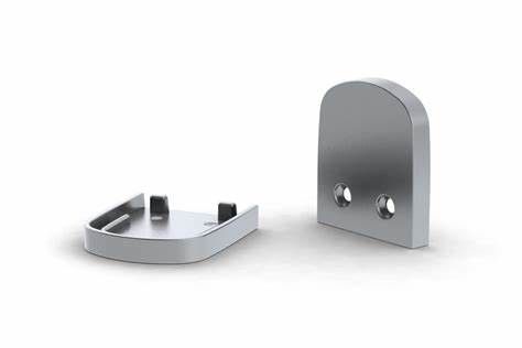 ODM Closed Aluminum End Cover 17mm*15mm Fitness Equipment Surface Mounting