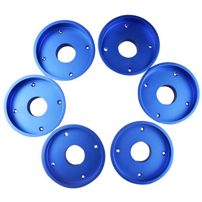Blue Oxidation 0.02MM CNC Aluminum Parts 4 Axis CNC Mills