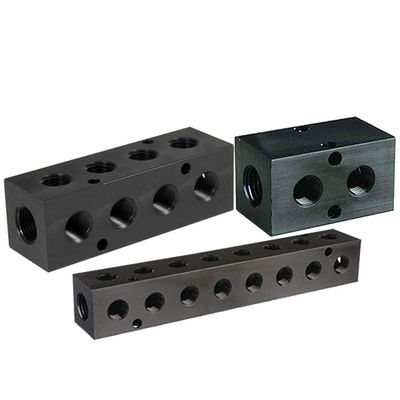 CNC Aluminum Air Water Hydraulic Blocks Manifold CNC Punching
