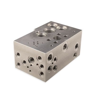 NG10 Studded Hydraulic Block Manifold AL 6082 AL 7075 Material